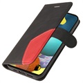 Bi-Color Series Samsung Galaxy A51 Wallet Case - Black