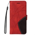 Bi-Color Series Samsung Galaxy A51 Wallet Case - Red