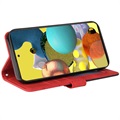 Bi-Color Series Samsung Galaxy A51 Wallet Case - Red