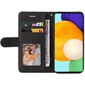 Bi-Color Series Samsung Galaxy A52 5G, Galaxy A52s Wallet Case - Black