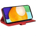 Bi-Color Series Samsung Galaxy A52 5G, Galaxy A52s Wallet Case - Red