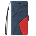 Bi-Color Series Xiaomi 11T/11T Pro Wallet Case - Blue