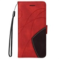 Bi-Color Series Xiaomi 11T/11T Pro Wallet Case - Red