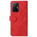 Bi-Color Series Xiaomi 11T/11T Pro Wallet Case - Red