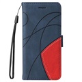 Bi-Color Series Xiaomi Poco X3 Pro/X3 NFC Wallet Case - Blue