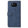 Bi-Color Series Xiaomi Poco X3 Pro/X3 NFC Wallet Case - Blue