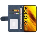 Bi-Color Series Xiaomi Poco X3 Pro/X3 NFC Wallet Case - Blue