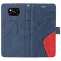 Bi-Color Series Xiaomi Poco X3 Pro/X3 NFC Wallet Case - Blue