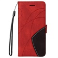 Bi-Color Series Xiaomi Mi 11 Lite 5G Wallet Case - Red