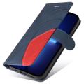 Bi-Color Series iPhone 14 Pro Max Wallet Case - Blue