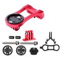 Bicycle Computer Mount Bike Light Stopwatch Holder for Garmin/Bryton/Cateye/GoPro - Red