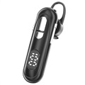 Bluetooth Headset with Microphone and LCD Display - Black