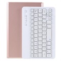 Samsung Galaxy Tab A7 Lite Bluetooth Keyboard Case - Rose Gold