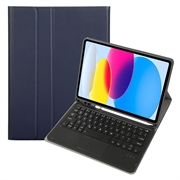 iPad 2022/2025 Bluetooth Keyboard Case - Dark Blue