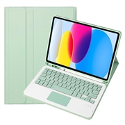 iPad 2022/2025 Bluetooth Keyboard Case - Light Green