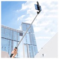 Bluetooth Selfie Stick & Tripod Stand with Light KH1S - Black