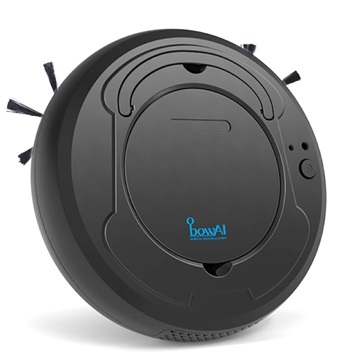 BowAI 3-in-1 Smart Robot Vacuum Cleaner - 1200Pa, 28W - Black