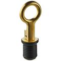 Brass Boat Drain Plug/Drain Hole Stopper with Rubber Seal - 25mm (1”)