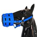 Breathable Horse Grazing Muzzle - Size M - Blue