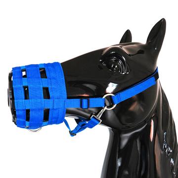 Breathable Horse Grazing Muzzle - Size M - Blue