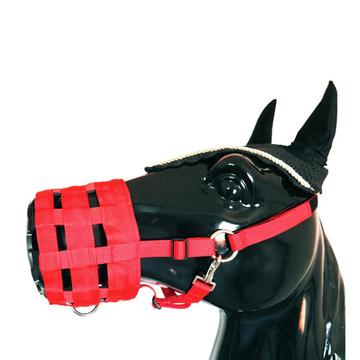 Breathable Horse Grazing Muzzle - Size M - Red