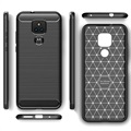 Motorola Moto G Play (2021) Brushed TPU Case - Carbon Fiber - Black
