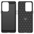 OnePlus Nord 2T Brushed TPU Case - Carbon Fiber - Black