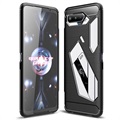 Asus ROG Phone 5 Brushed TPU Cover - Carbon Fiber - Black