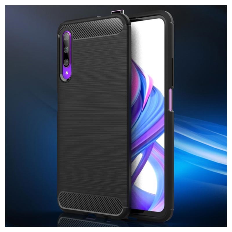 Honor 9X Pro Brushed TPU Case - Carbon Fiber