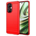 OnePlus Nord CE 3 Lite/N30 Brushed TPU Case - Carbon Fiber - Red