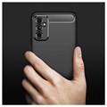 Samsung Galaxy M52 5G Brushed TPU Case - Carbon Fiber - Black