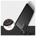 Samsung Galaxy M52 5G Brushed TPU Case - Carbon Fiber - Black
