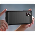 Samsung Galaxy Xcover6 Pro Brushed TPU Case - Carbon Fiber - Black