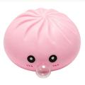 Bubble Blowing Dumpling Squishy Stress Relief Toy with Steamer Box - Pink
