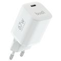 Budi AC310EW 67W GaN USB-C Fast Charger with Power Delivery - White