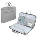 Business Laptop Bag with Full-Open Design - 15.6" - Grey