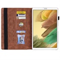 Business Style Samsung Galaxy Tab A7 Lite Smart Folio Case - Brown