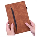 Business Style Samsung Galaxy Tab A7 Lite Smart Folio Case - Brown