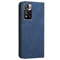 Business Style Xiaomi Redmi Note 11 Pro/Note 11 Pro+ Wallet Case - Blue