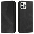 Business Style iPhone 13 Pro Max Wallet Case - Black