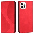 Business Style iPhone 13 Pro Wallet Case - Red