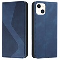Business Style iPhone 13 Wallet Case - Blue