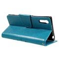 Sony Xperia XZ, Xperia XZs Butterfly Wallet Case - Blue