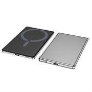 C22 Magnetic Wireless Power Bank 5000mAh with 20W USB-C Fast Charging - Silver