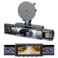 C315 4-Channel WiFi Dash Cam with 360 Coverage - Black