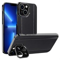CamStand iPhone 13 Mini Hybrid Cover - Carbon Fiber - Black