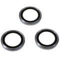 iPhone 14 Pro/14 Pro Max Camera Lens Protector - 3 Pcs. - Black