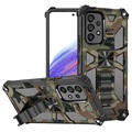 Camo Series Samsung Galaxy A53 5G Hybrid Case with Stand - Army Green