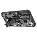 Camo Series Samsung Galaxy A53 5G Hybrid Case with Stand - Black