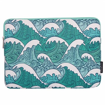 CanvasArtisan Universal Laptop Sleeve with Zipper - 13" - Waves